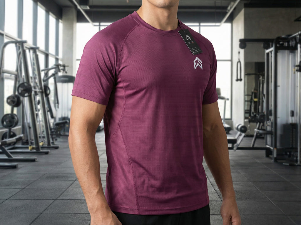 Hybrid Motion Tee - Maroon