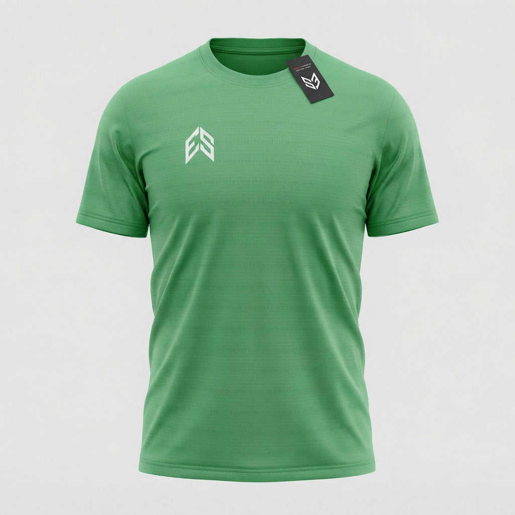Active Jacquard Tee- Green