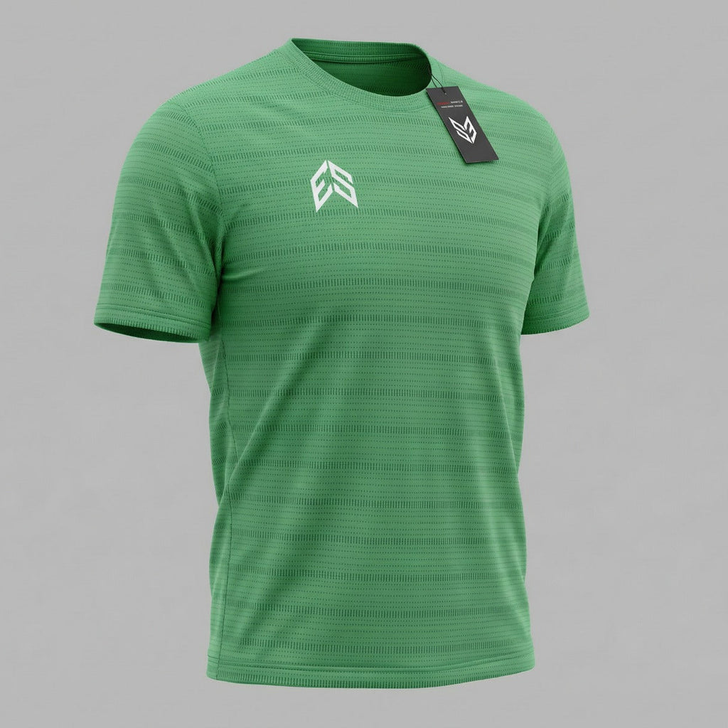 Active Jacquard Tee- Green