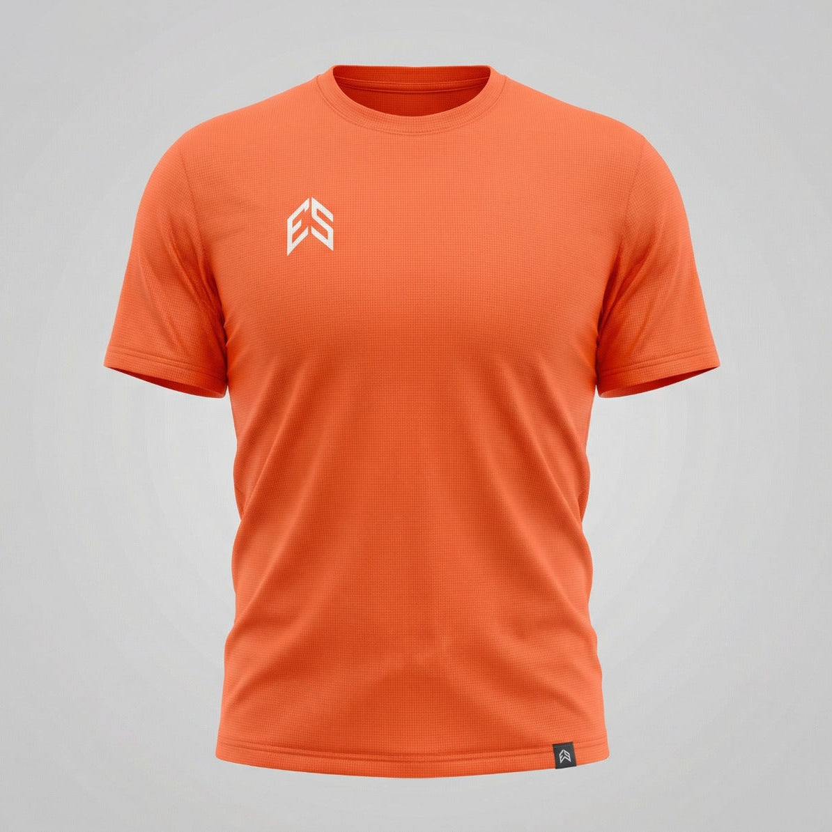 Micro Grid Tee - orange