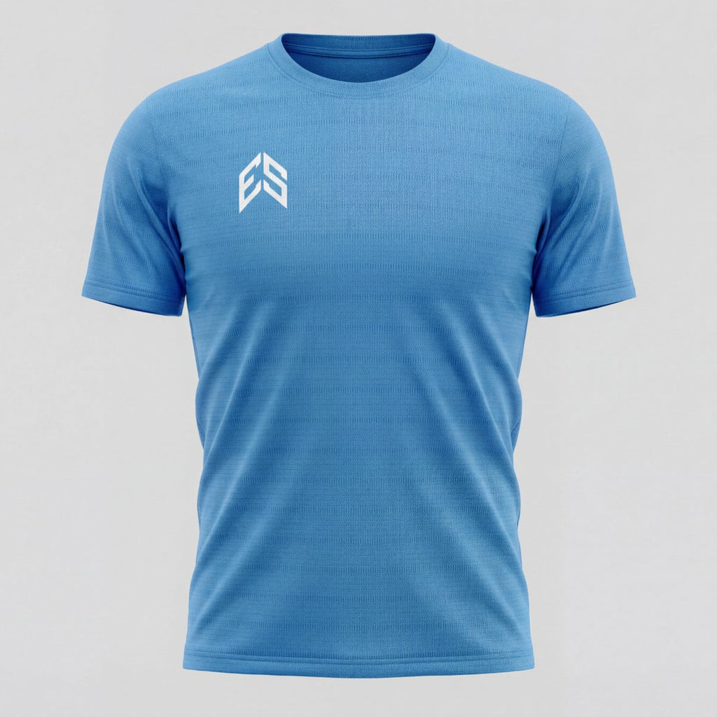 Active Jacquard Tee- Blue