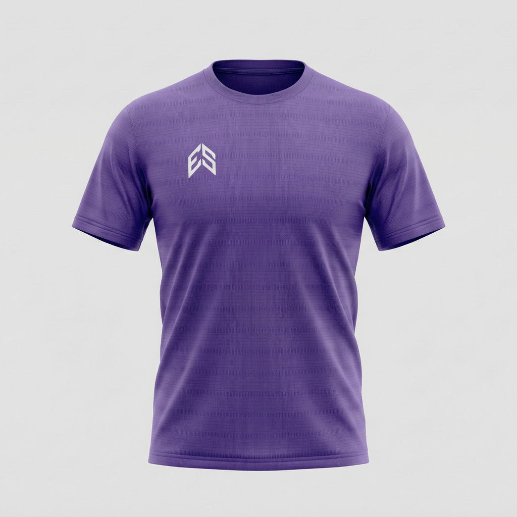 Active Jacquard Tee- Dark Lavender