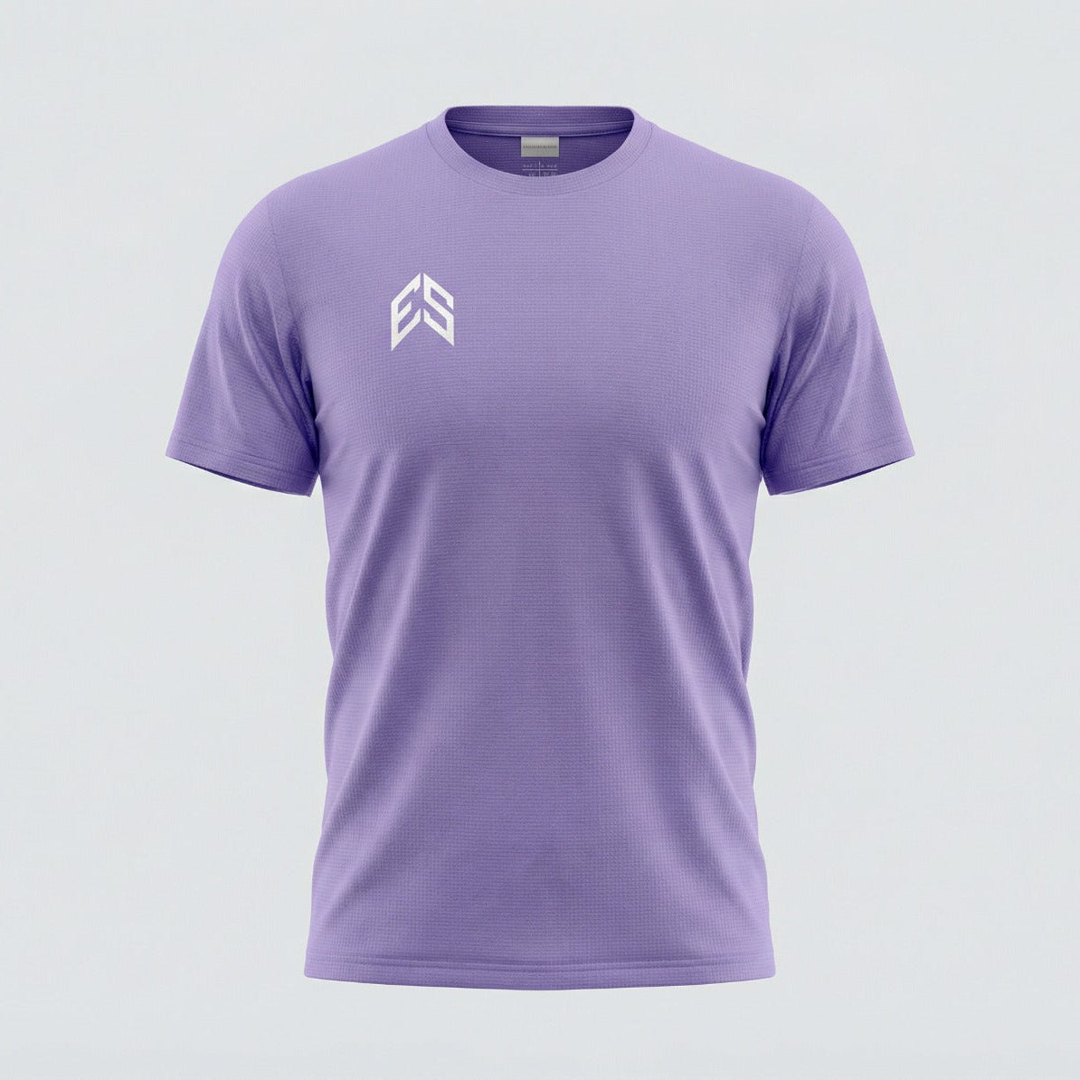 Micro Grid Tee - light lavender